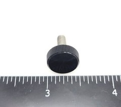M4 x 8mm Knurled Thumb Screws Bolts Black Clamping Knob 304 Stainless 4-24 Pack
