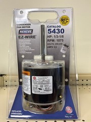 US Motors 5430 RESCUE® EZ-Wire Condenser Fan Motor, 208-230V, 1/3-1/6 HP, 1075