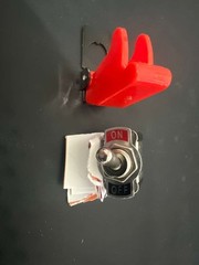 Pilot Automotive Performance Toggle Switch with Red Safety Cover