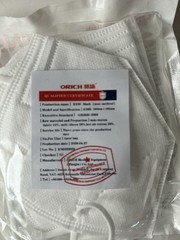 PRICE DROP – ORICH KN95 –1500 Masks (150 Boxes) – NEW. Great For Painters