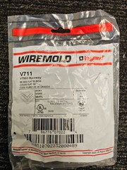 (QTY 10) Wiremold V711 Legrand Flat Elbow Ivory Steel 90 Degree