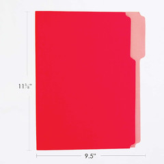 BAZIC 1/3 Cut Letter Size Color File Folder (6/Pack)