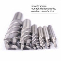 5x 1/4″ 4-Flute HSS End Mill –Spiral Straight Shank CNC Router Bits for Metal US