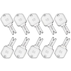 10PK 166 Forklift Key Hyster Heavy Equipment Keys For Clark Yale Komatsu Crown