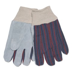 MCR Safety 1040 Leather Palm Glove – Larger Gray/White (1-DZ) New