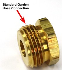 3/4″ Male Garden Hose GHT to 1/4″ Female NPT Adapter Brass Winterize Power Wash
