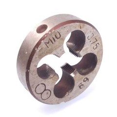 HSS M10 x 0.75mm Taper & Plug Tap & M10 x 0.75mm Die Metric Thread Right Hand