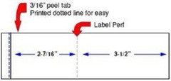 Postage Meter Tape Strip,6-1/8 x 1-9/16,Neopost/Hasler IS420-IS480 / WJ60-WJ250