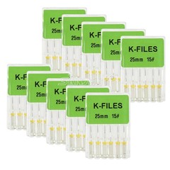 10-100Packs Dental Endo Root Canal File K Files Stainless Steel Hand Use 25mm
