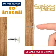 1152 Pcs Self-Adhesive Screw Hole Stickers and 120 Pcs Screw Cap Covers, 15 mm W