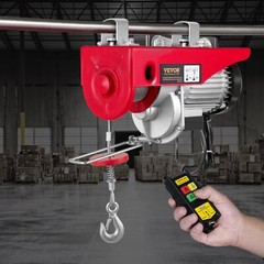 1150W 110V Electric Steel Wire Winch w/ Wireless Remote Control 1320lbs Capacity