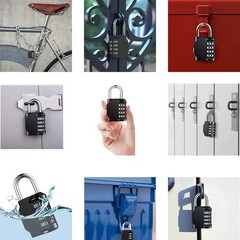 Heavy Duty 4 Digit Combination Lock Resettable Waterproof Padlock