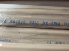 Boat Cable 500 Feet 14 AWG/3 Conductor Tinned Copper PVC Jacket BC-5W2 600V