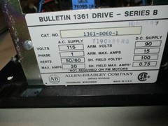 ALLEN BRADLEY 1361-DO60-1 PACKAGE DC DRIVE SER B 115V 1361-DO60-1 1361