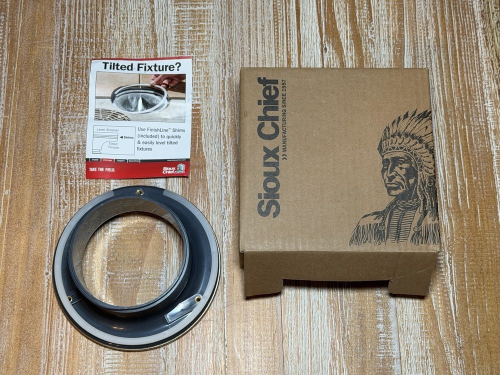 Sioux Chief 834-4HNR Finish Drainage Line Cleanout Fixture Nickel-Bronze Ring