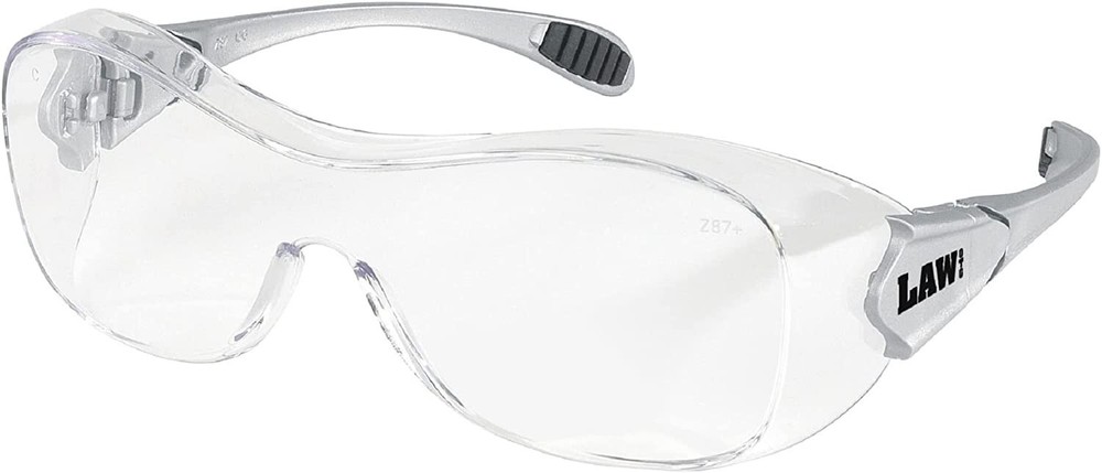MCR Crews OG110AF Law OTG Over The Glass Safety Glasses Clear Lens Select Qty