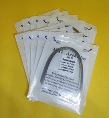 50 Packs Dental Arch Wires Orthodontic Thermal Activated NITI Rectangular Ovoid