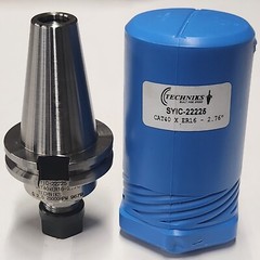 CAT40 ER16 x 2.76″ Collet Chuck By Techniks 22225 BALANCED TO 25K RPM .0001″TIR