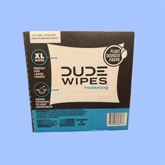 DUDE Wipes Fragrance Free XL Flushable Wipes 8 Packs 480 Count Mega Pack