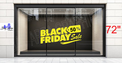% OFF Black Friday Sale Sign Vinyl Decal – Storefront Window Graphic