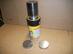 ENERPAC DUO RC504 50 TON HYDRAULIC CYLINDER WITH EXTRAS 700 BAR 10,000 PSI