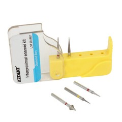 1 Kit de esmalte interproximal de fresas de diamante de ortodoncia dental