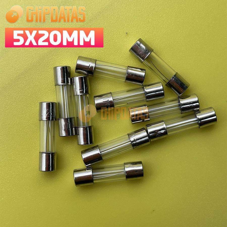 5PCS 3A 250V Fast Blow Fuse Glass Tube Fuse 3 Amp Fuse F3AL250V 5X20mm
