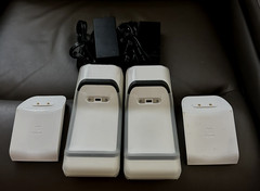 Clover Flex 2 White POS – Lot of 2 – Factory Reset – Protective Grip Case