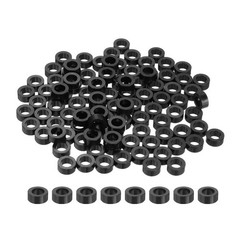 100pcs Nylon Round Spacers 4mm ID, 7mm OD, 3mm Height Screws Spacers