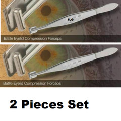 SS Meibomian Gland Eye Forceps B Batlle Expressor Remove Deep Meibum Dry Lids