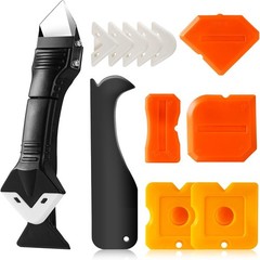 3 in 1 Silicone Caulking Tools 12 Pack Caulk Remover Finishing Kit Bathroom