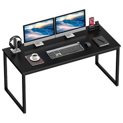 Computer Desk 55″ Large Laptop PC Study Writing Table Simple Office Desk Black
