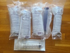 Vesco Medical 60mL ENFit Tip Syringes- Pack of 5 and 1 BD 60ml