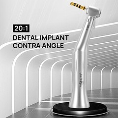 Dental Implant Handpiece 20:1 Reduction Contra Angle Push Button Surgical Motor