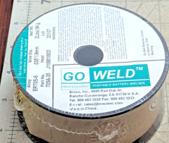 2 Pounds ER70S-6 .035 MIG Mild Steel Welding Wire Spool GO WELD BROCO [Z4FL]