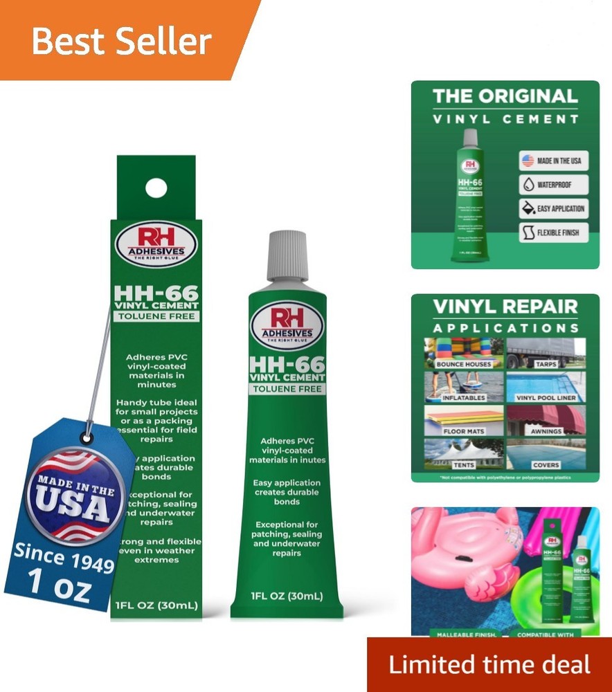 HH-66 Toluene Free Vinyl Cement 1 oz – Vinyl Adhesive, Cement Glue, Industria…