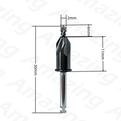 Dental Initial Drill Guide Pilot Side Cut Digital Guide Drill DLC Coated