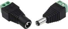 5.5mm x 2.1mm DC Barrel Jack Connector – 12V/5V-24V Adapter with Female Socke…