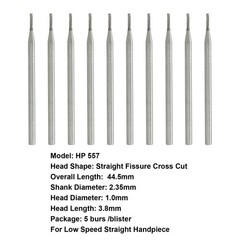 Wave Dental Carbide Bur Long Straight 556 557 558 560 562 HP Prima Low Speed Bur
