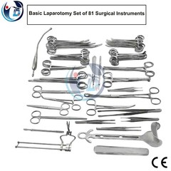 Basic Laparotomy Set of 81 Pcs Surgical Instruments