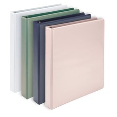 Samsill Plant Based Durable D-Ring Binders – 1 Inch 3 1-Inch, Boho Assortment
