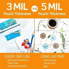 Scotch Thermal Laminating Pouches, 5 Mil Thick for Extra Protection,…