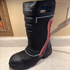FIRE-DEX FDXL200-12.5XW Firefighter Boot, Leather, 12-1/2, XW