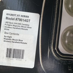 GOLIGHT 79014GT Spotlight,40W,12VDC,3.5A,LED,8″ H 55AV67