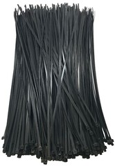 (100) Black 14″ Inch Nylon Cable Wire Wrap Zip Ties 50 LBS UV Resistant – USA