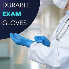 100 4mil INDIGO or BLUE Nitrile Medical Disposable Exam Gloves Latex Powder Free