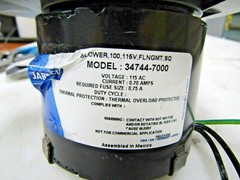 💥 JABSCO 60 Hz ROUND OEM BLOWER 0.70A 115V 3000 RPM 2½” INLET/OUTLET 34744-7000