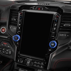 RZXKK Radio Knob Cover Compatible with Dodge Ram 2019 2020 2021 2022 Center C…