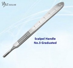 100 pcs Carbon Steel Sterile Surgical Scalpel Blades #12 + Graduated Handle No 3