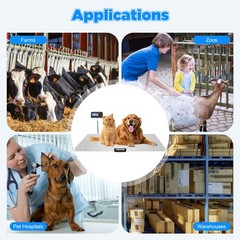 500kg Digital Livestock Weight Vet Scale w/LCD Display For Dog Hog Pig Sheep